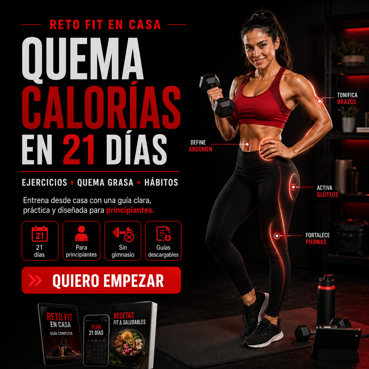 Reto Fit en Casa: Quema Calorías en 21 Días