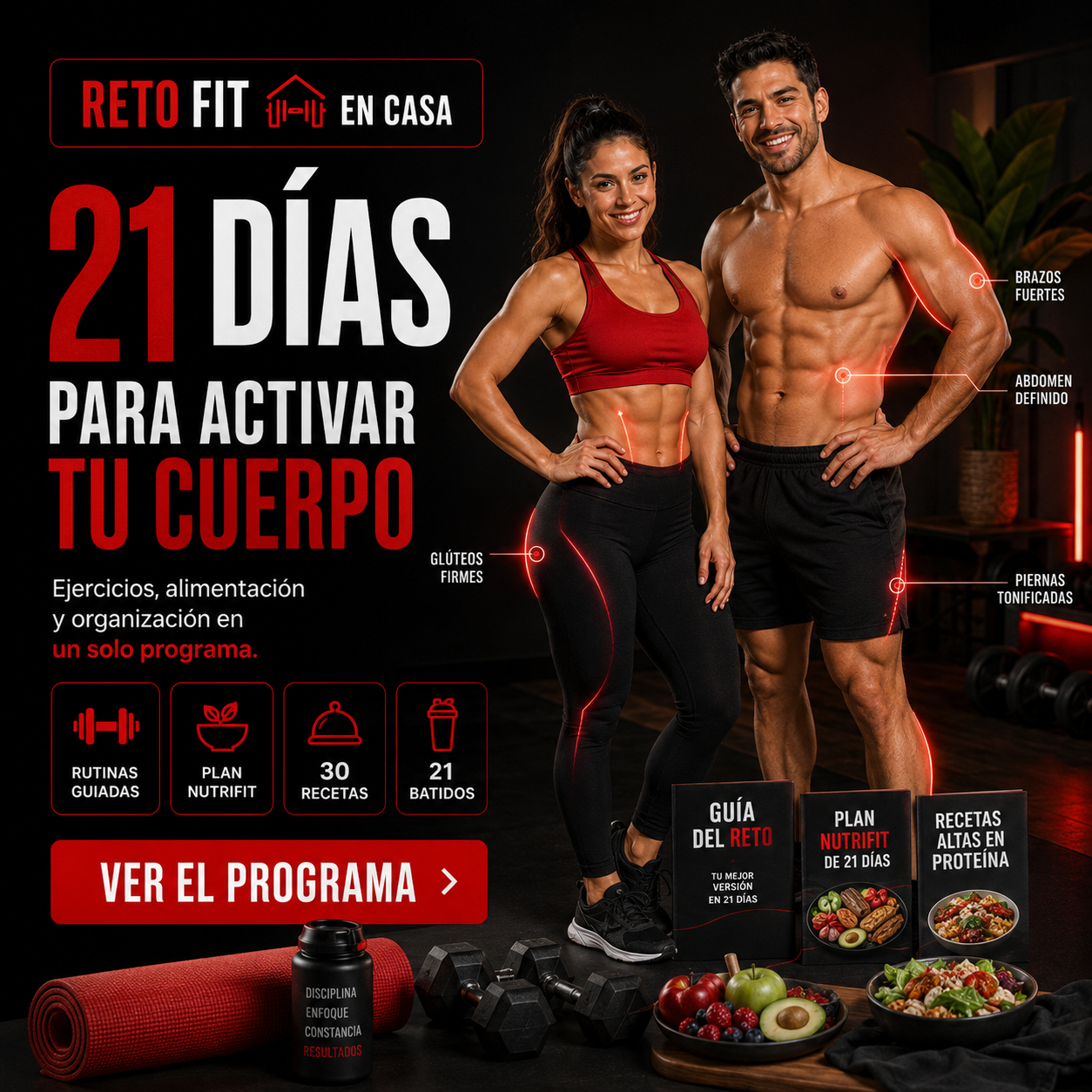 Reto Fit en Casa: Quema Calorías en 21 Días