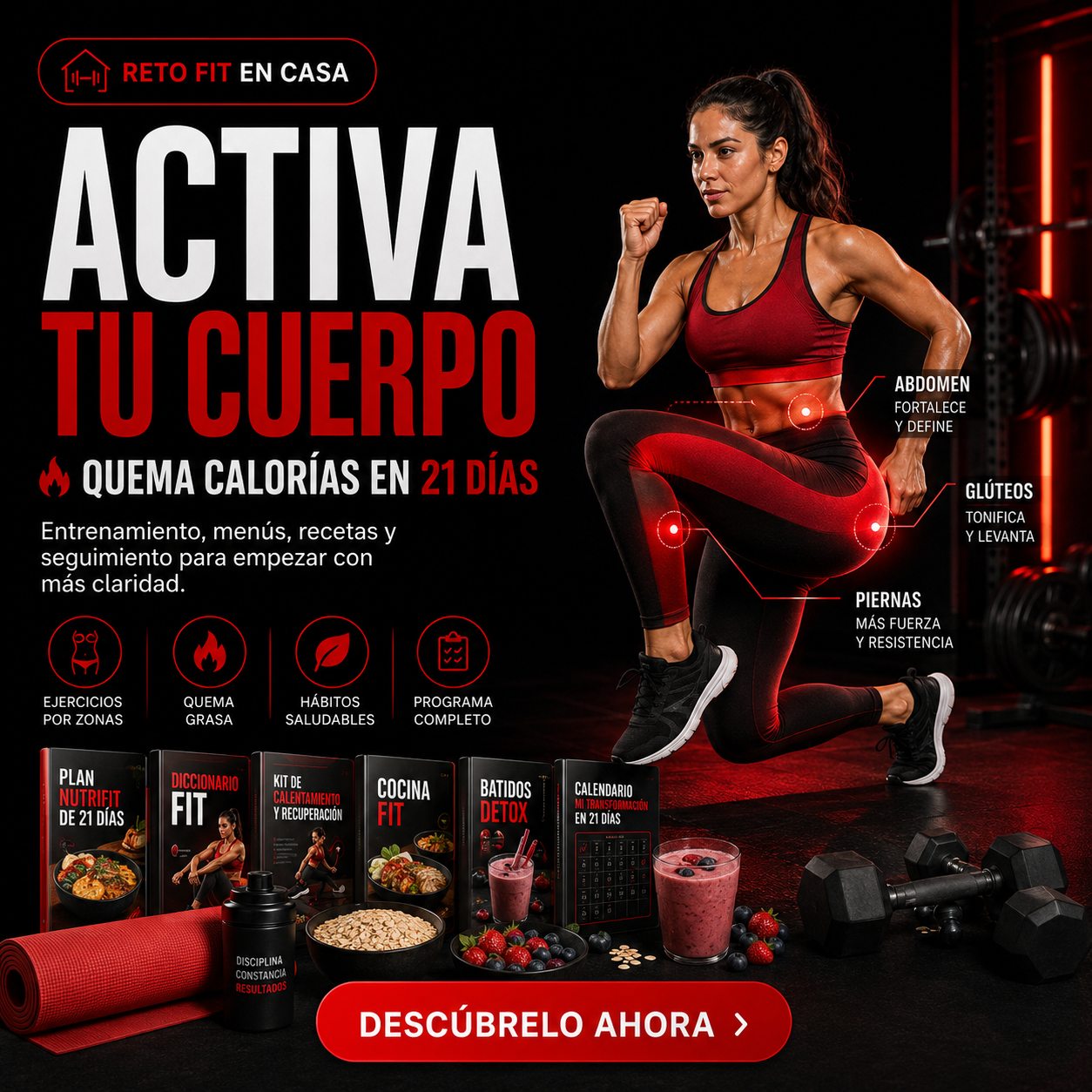 Reto Fit en Casa: Quema Calorías en 21 Días